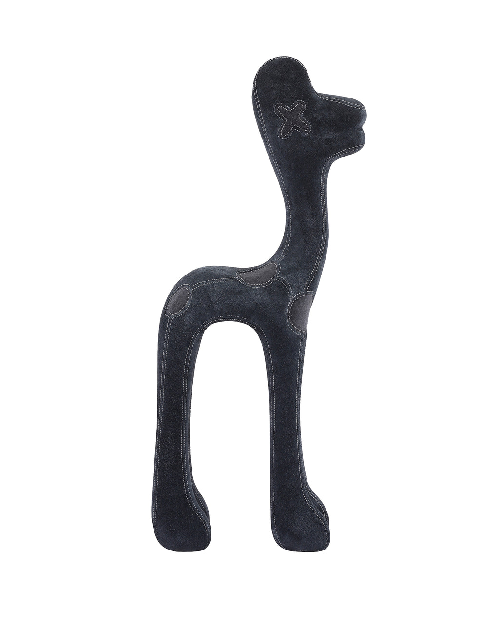 Black Leather Covered DOG 3'