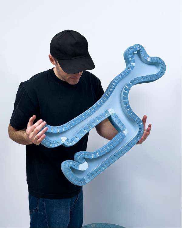 Blue DOG 29.5" x 15.5"
