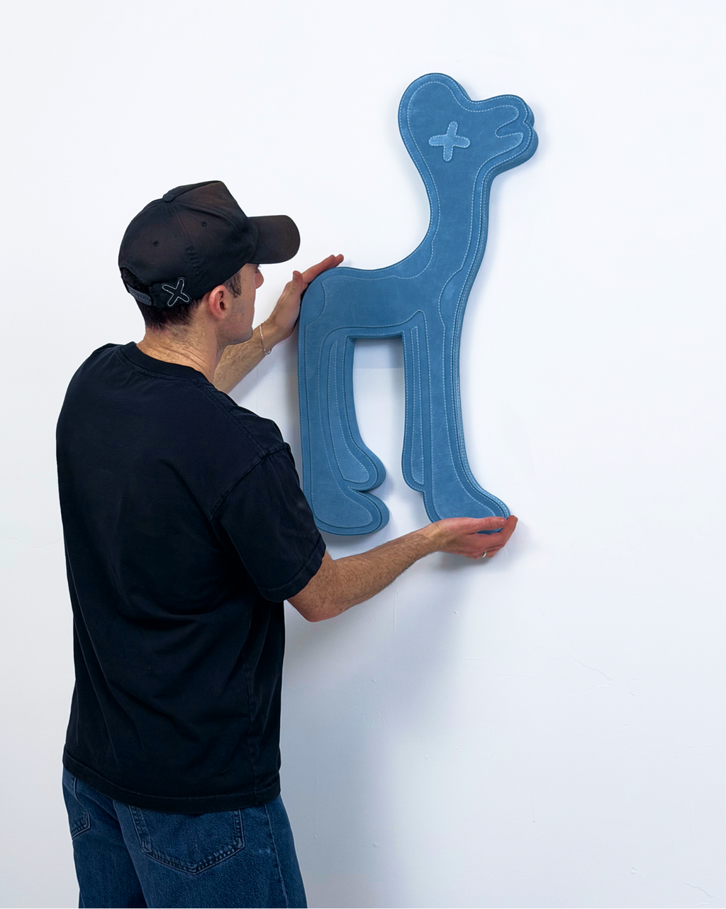Blue DOG 29.5" x 15.5"