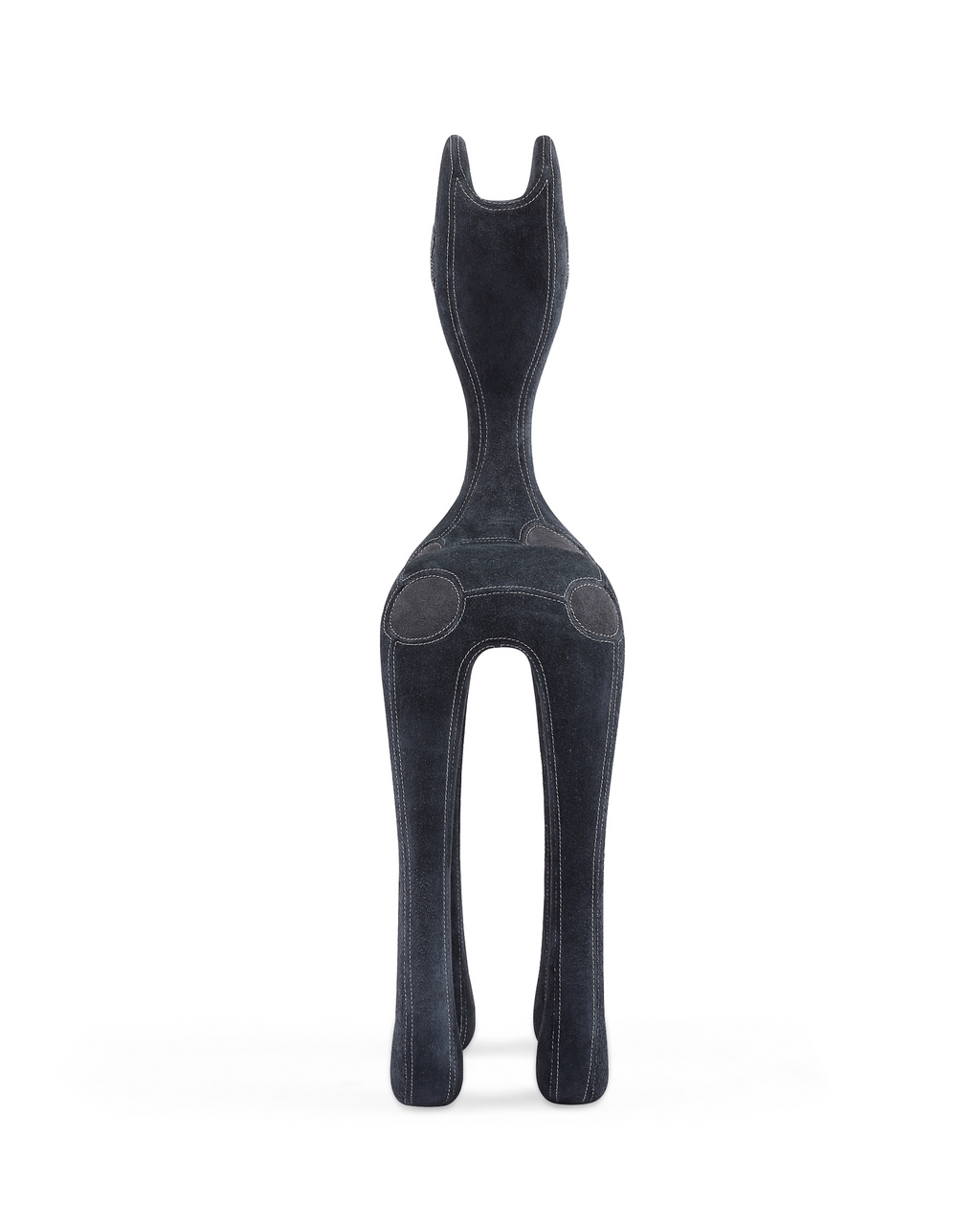 Black Leather Covered DOG 3'