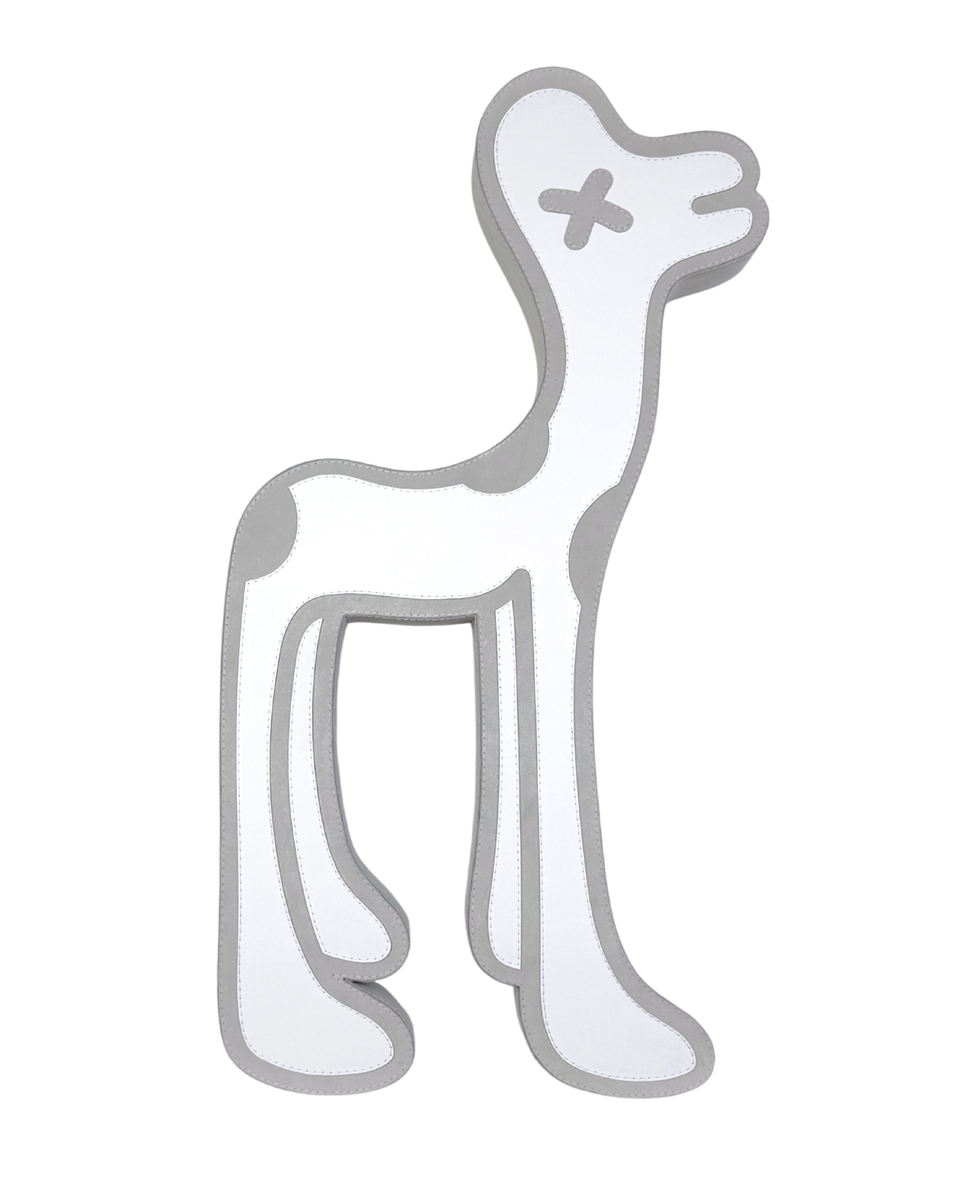 White DOG 29.5" x 15.5"