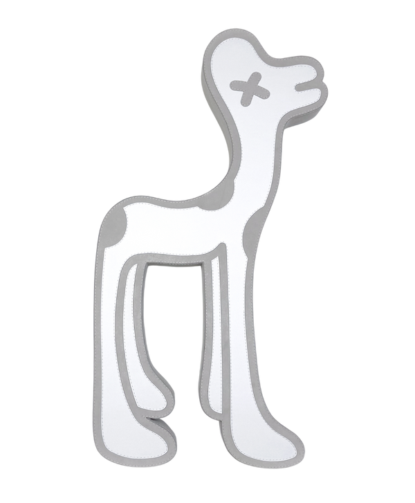 White DOG 29.5" x 15.5"